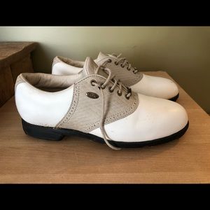 Etonic Difference 2000 Gore-tex Beige/brown Ladies Golf Shoes.